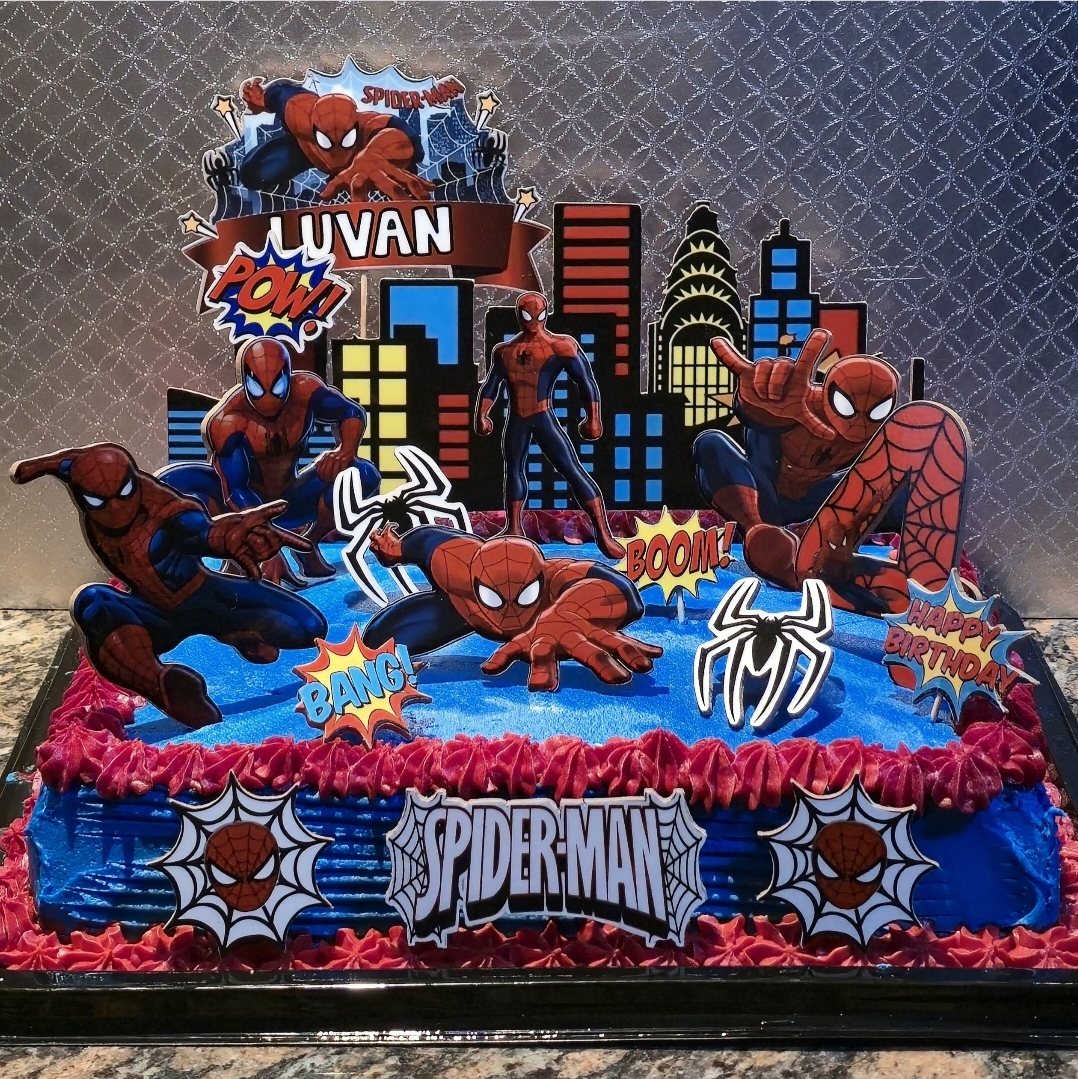 Spider-Man Cake Topper Set - Image 2