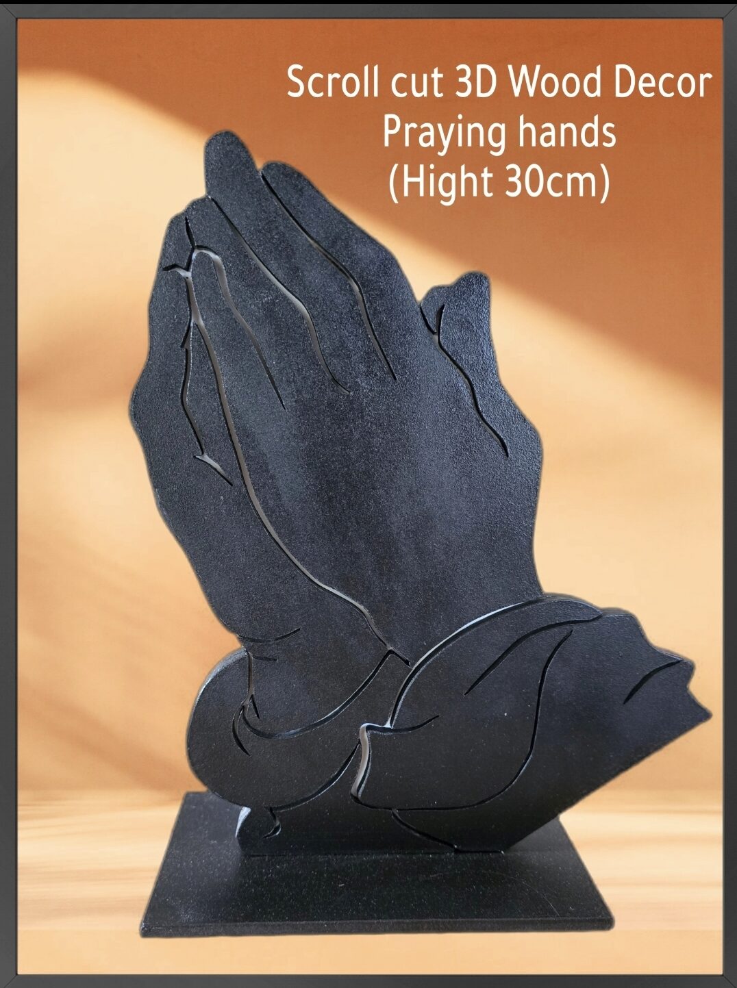 Praying Hands Wood Decor