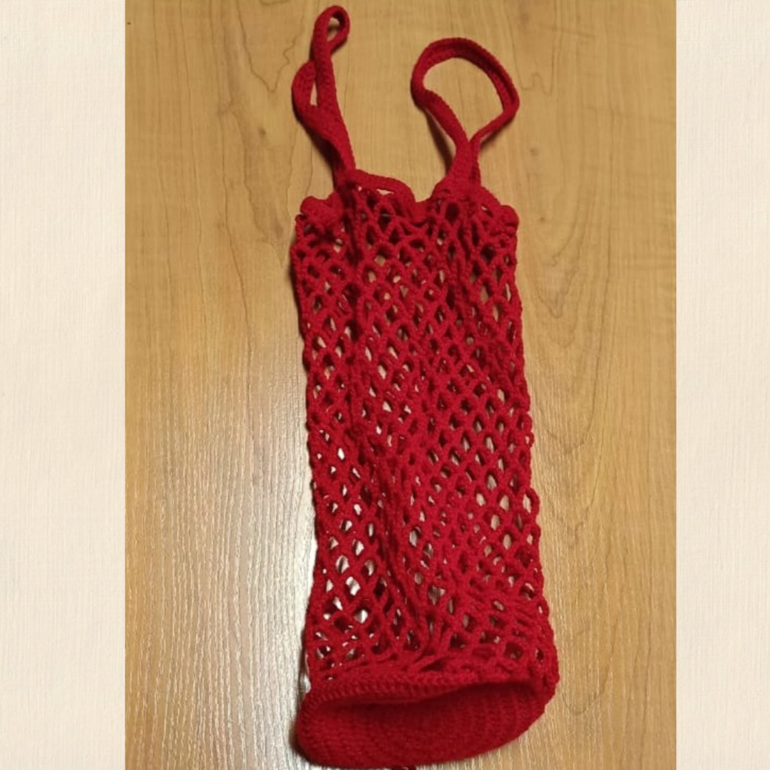 Crochet Foldable Mesh Bag - Image 4