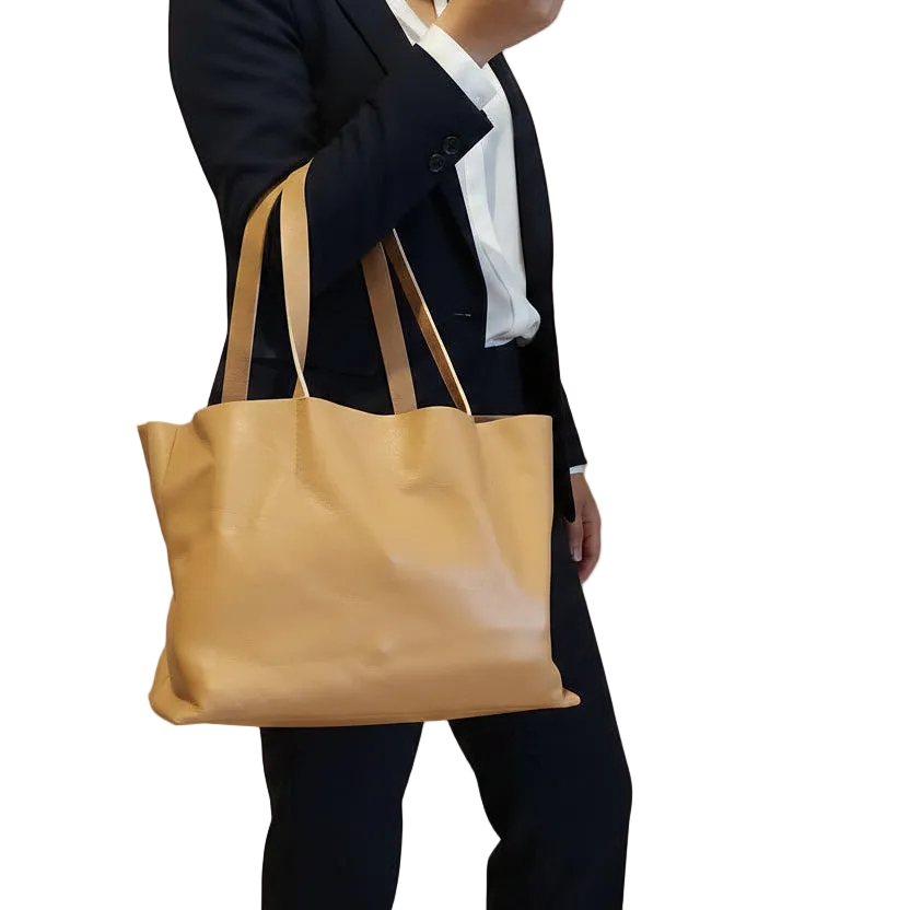 The Leather Sundowner Tote - Image 3