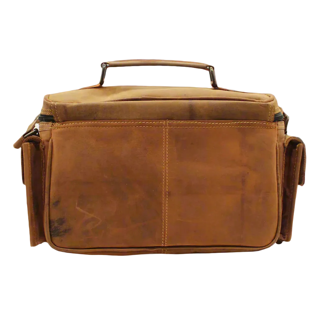 Vintage Leather Camera Bag - Image 13