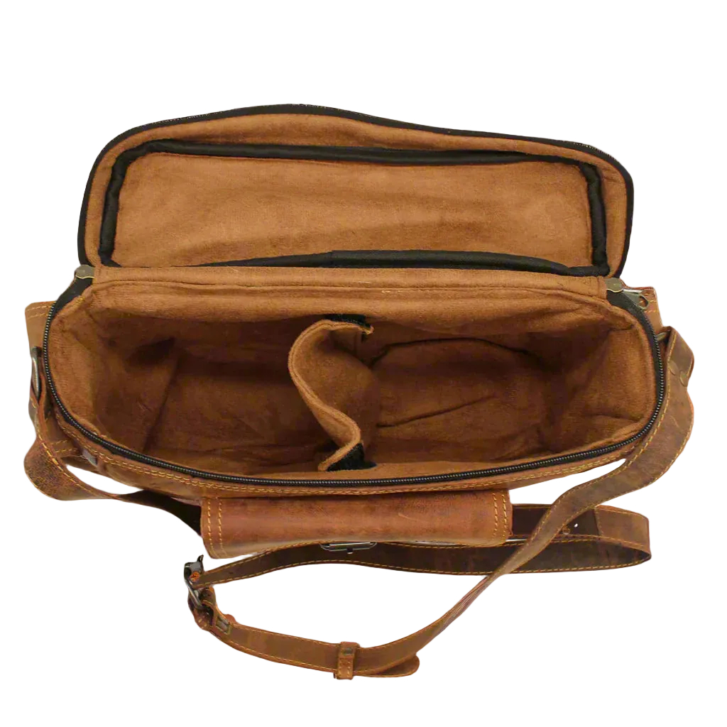 Vintage Leather Camera Bag - Image 14