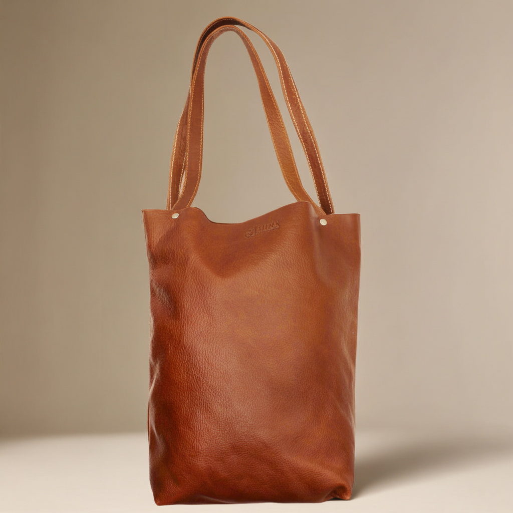 Zara Leather Shopper Bag - Image 12