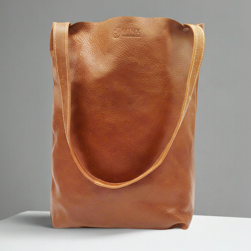 Zara Leather Shopper Bag - Image 14
