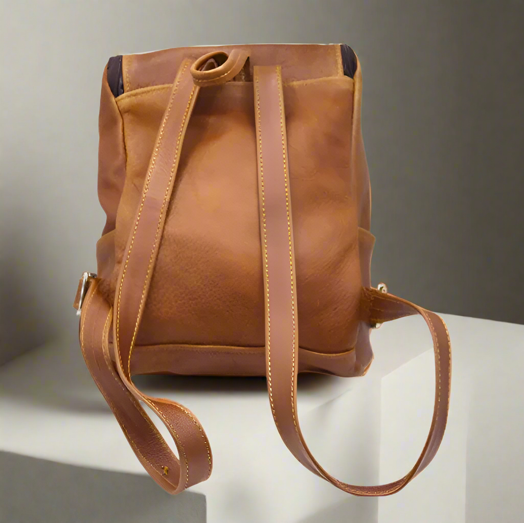 Mini Chicago Leather Backpack - Image 12