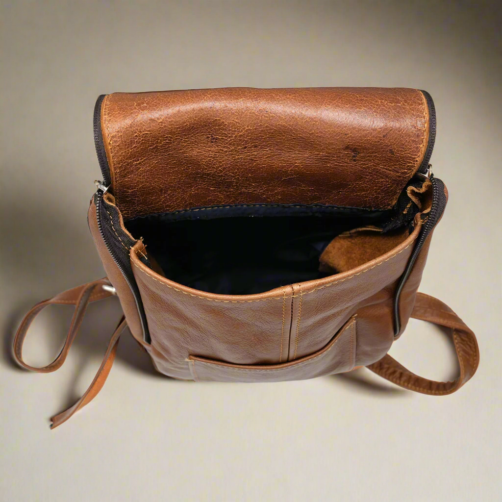 Mini Chicago Leather Backpack - Image 14