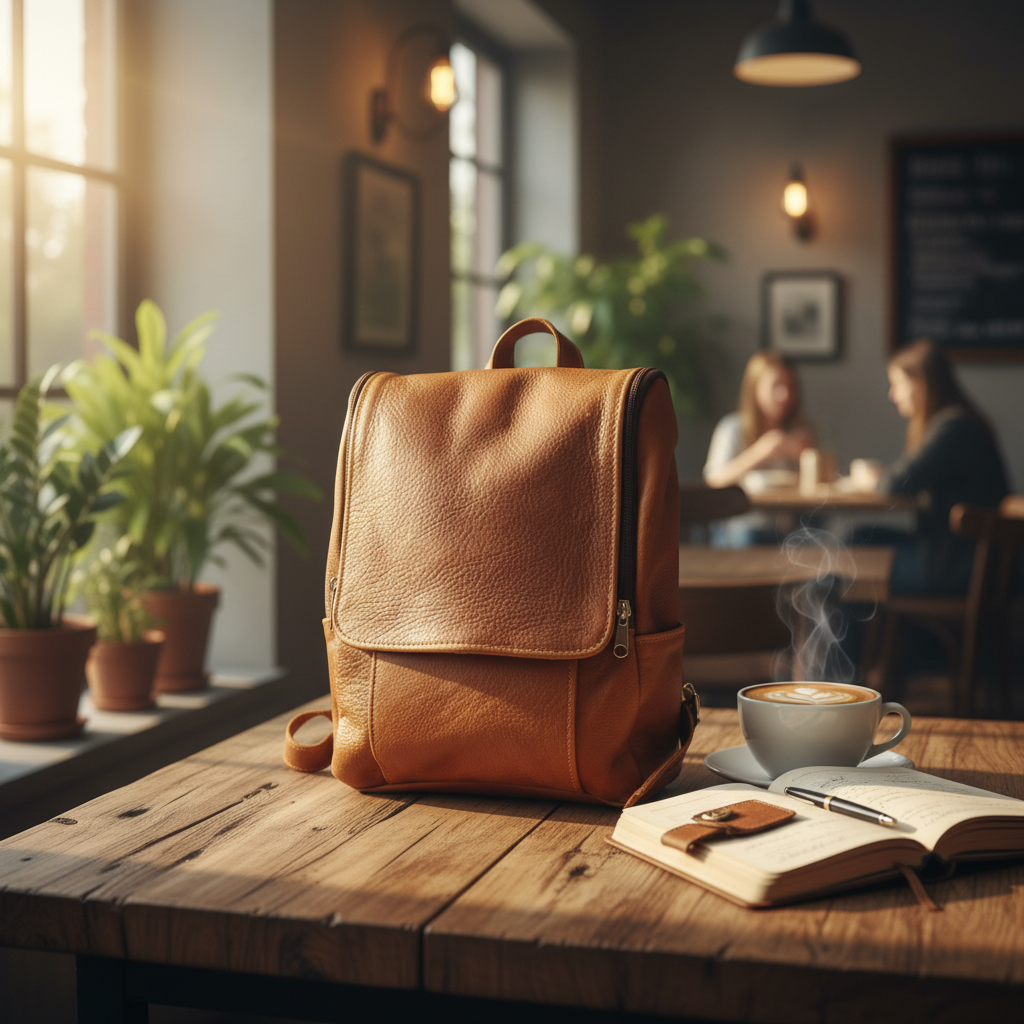 Mini Chicago Leather Backpack - Image 2