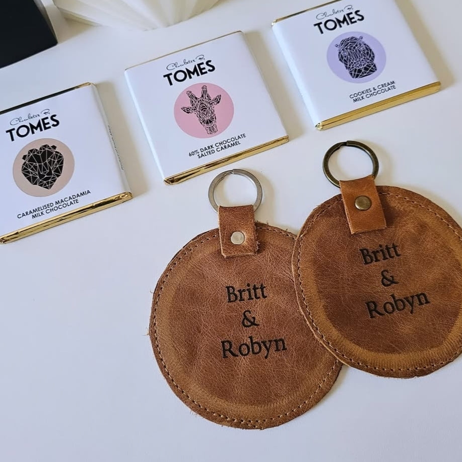 Round Leather Keyring - Image 9