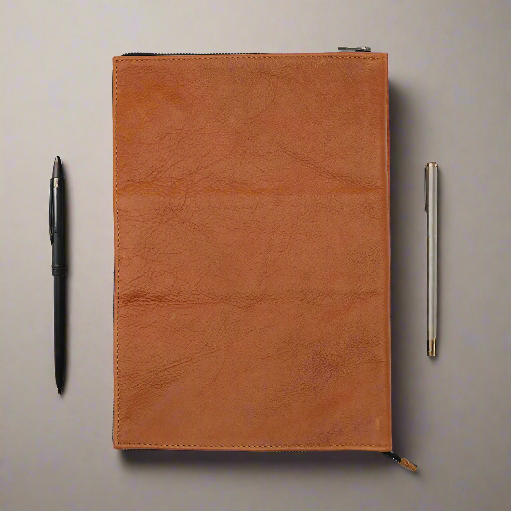 Leather Business Zip Folder - Image 7