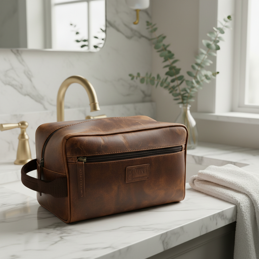 Legacy Leather Toiletry Kit - Image 2