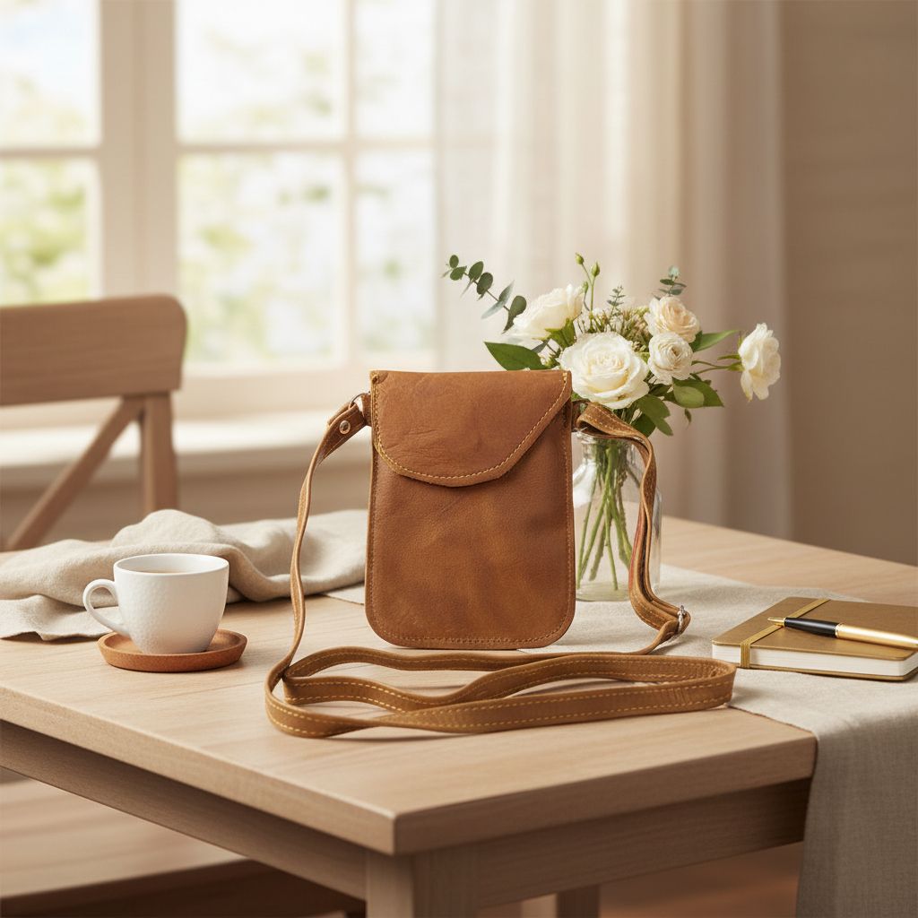 Leather Mobile Phone Pouch - Image 3