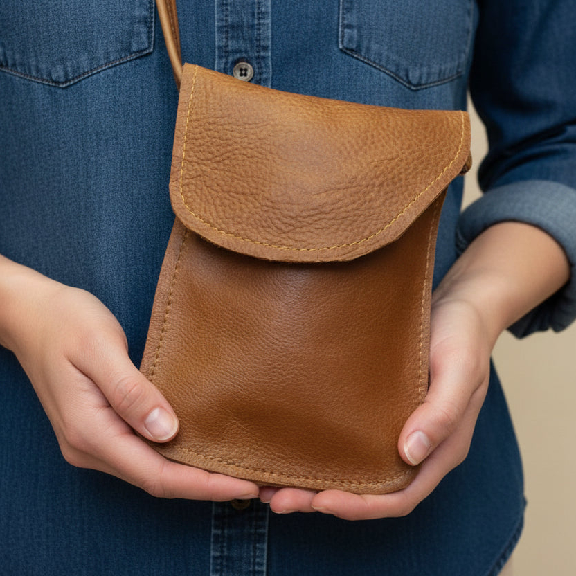 Leather Mobile Phone Pouch - Image 8