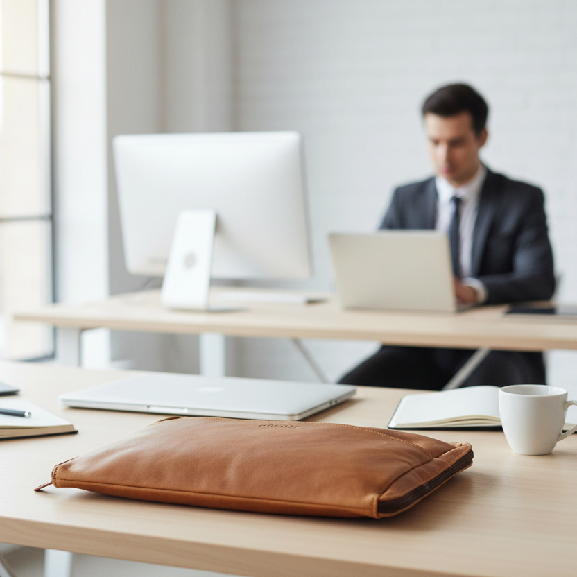 Leather Laptop Sleeve - Image 5