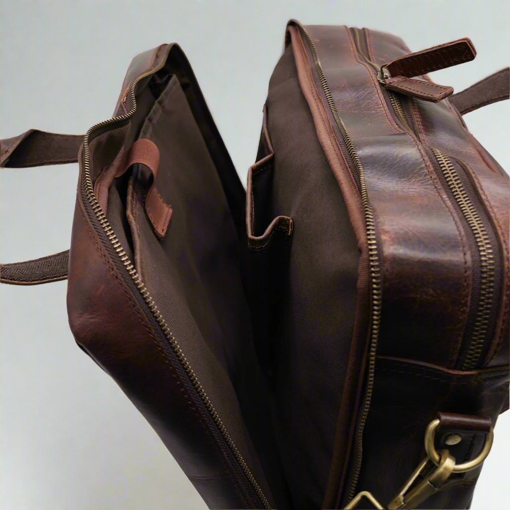 Koh Samui Leather Laptop Bag - Image 3