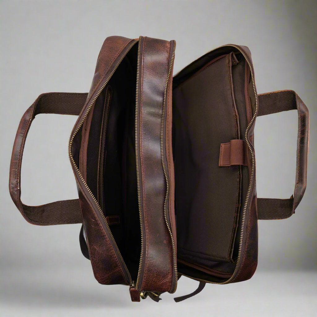 Koh Samui Leather Laptop Bag - Image 6