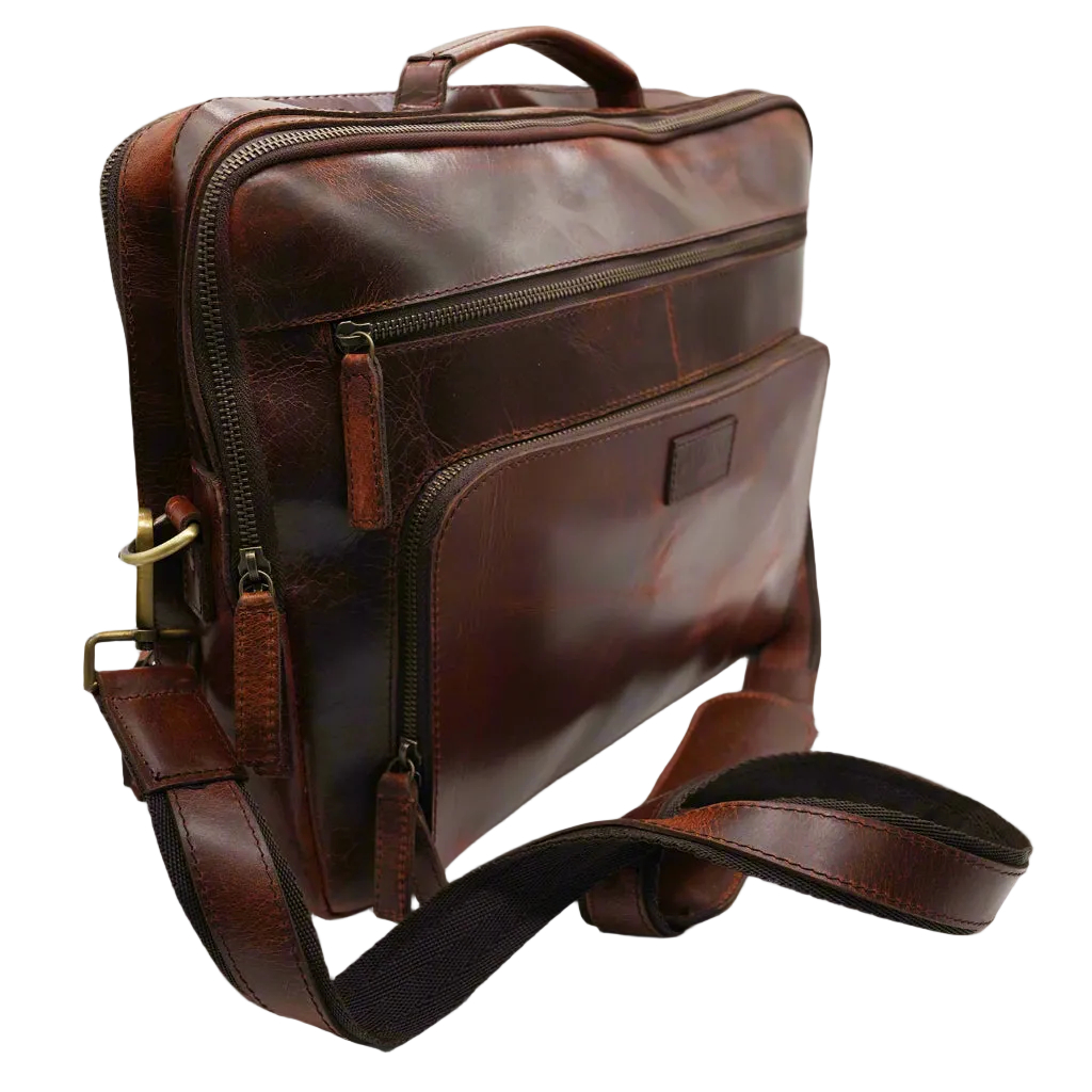 Koh Samui Leather Laptop Bag - Image 8