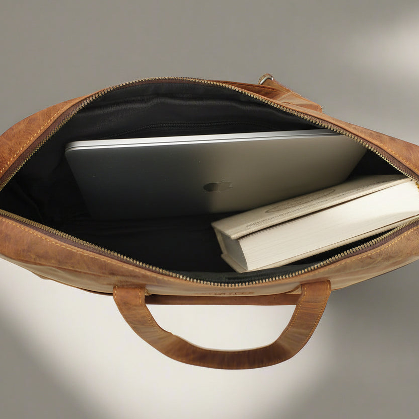 Phi Phi Leather Laptop Bag - Image 7