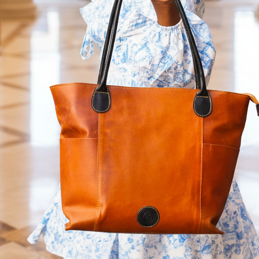 Harriett Leather Hand Bag and Wallet Combo - Image 11