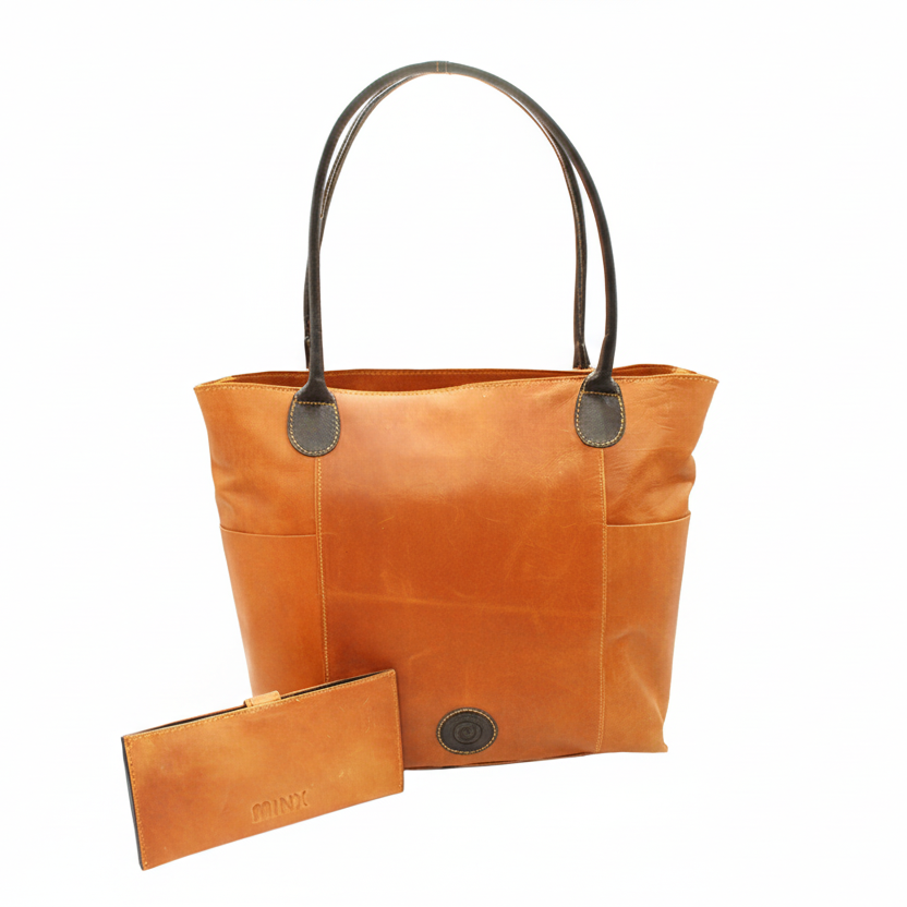 Harriett Leather Hand Bag and Wallet Combo - Image 19