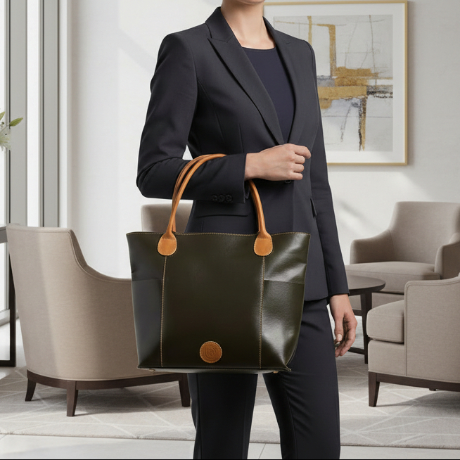 Harper Leather Handbag - Image 5