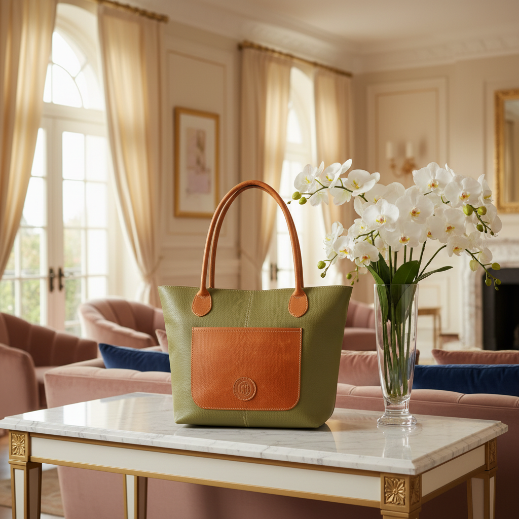 Olivia Leather Handbag - Image 9
