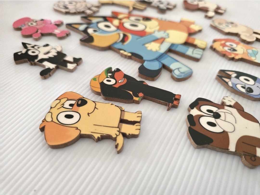 Miniature Bluey and Friends Cutout Set - Image 2