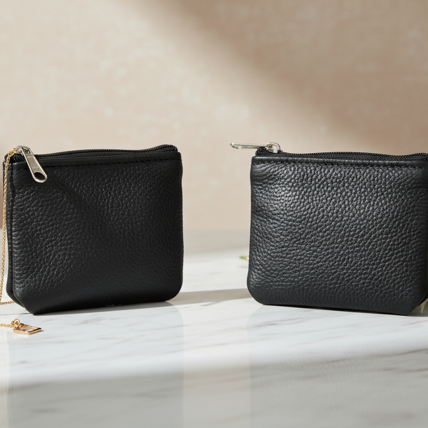 Leather Twin Coin Purse - Image 9