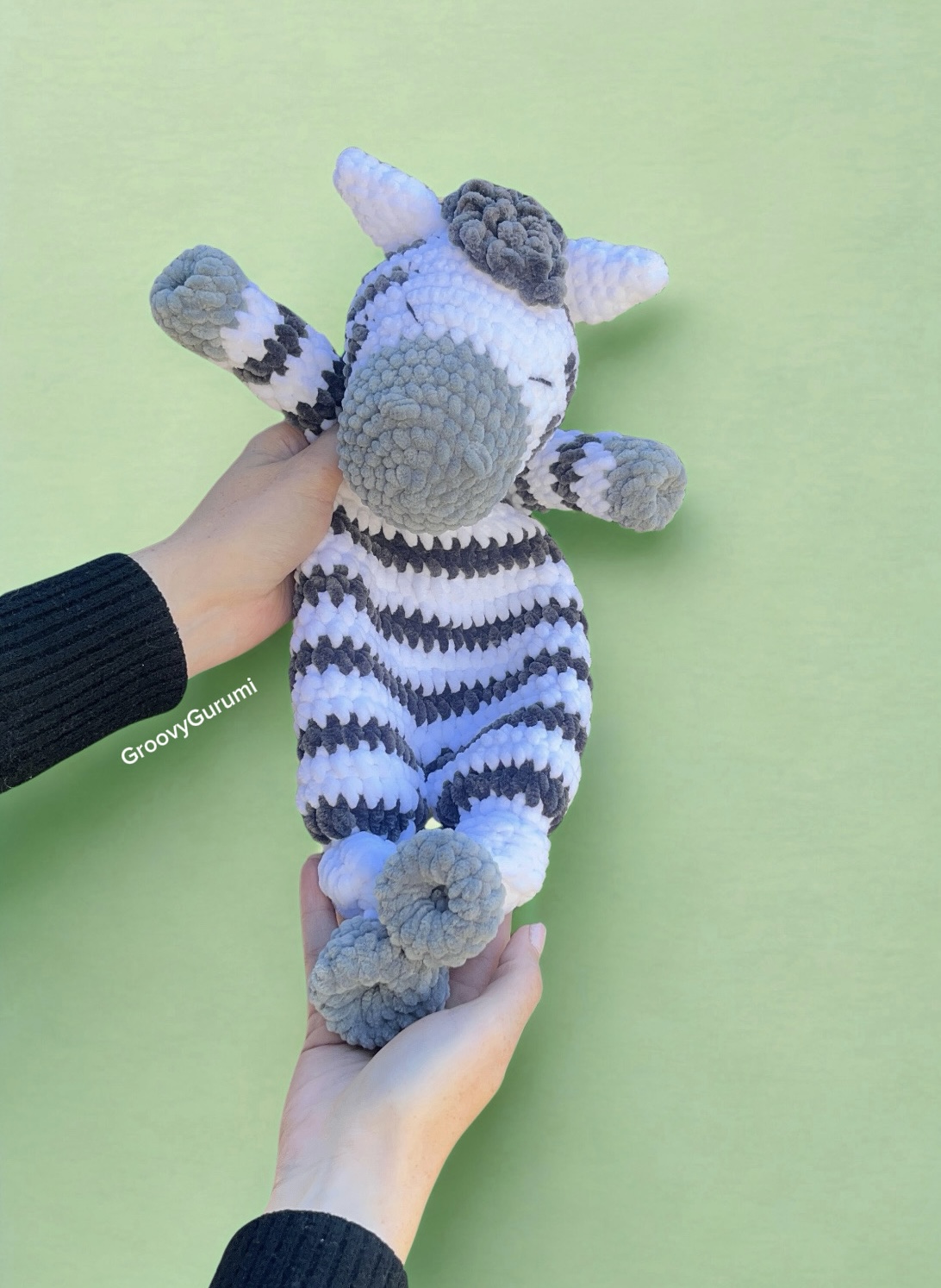 Crochet Zebra Snuggler - Image 3
