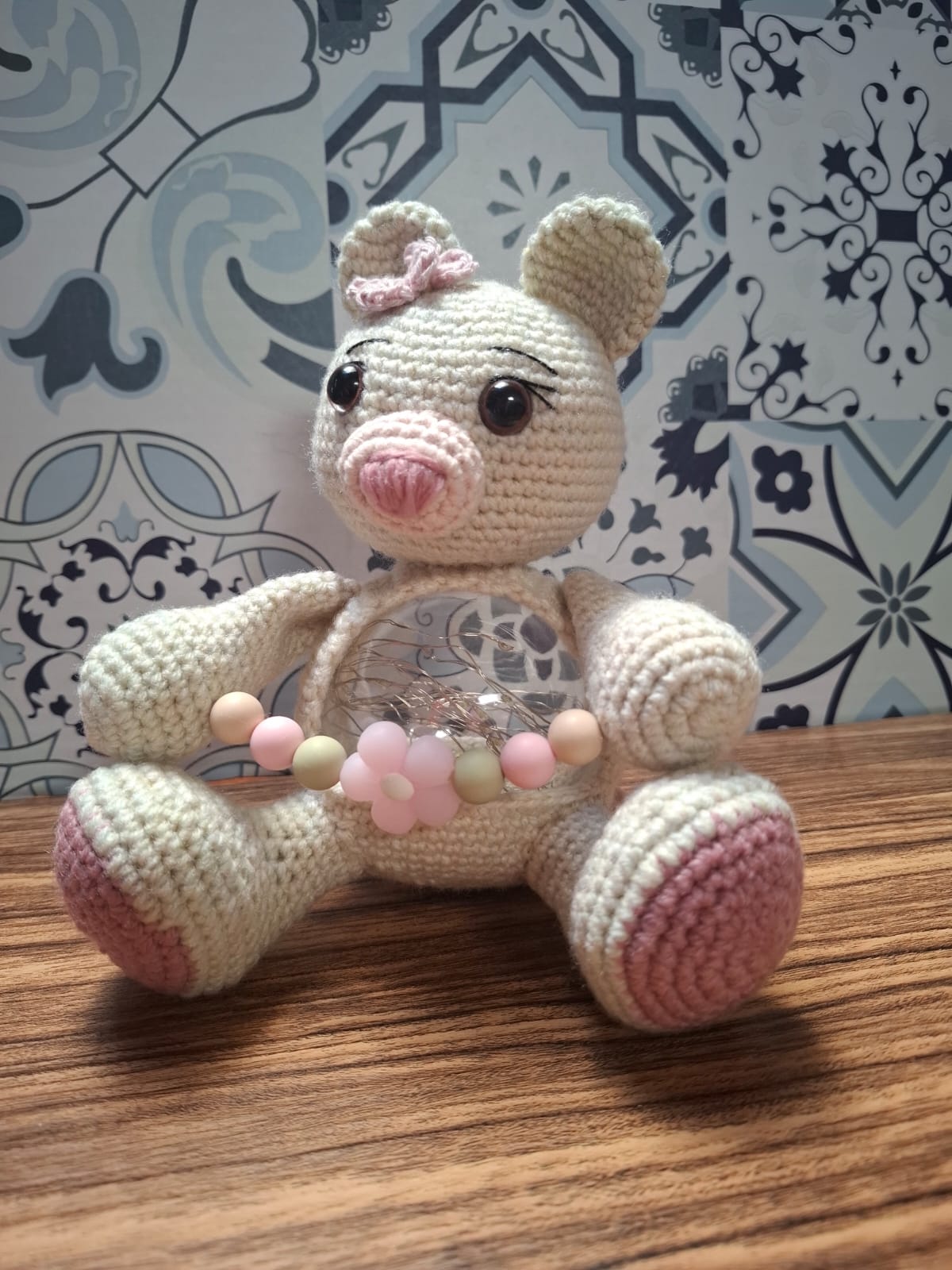 Crochet Glow-Heart Teddy Keepsake - Image 3