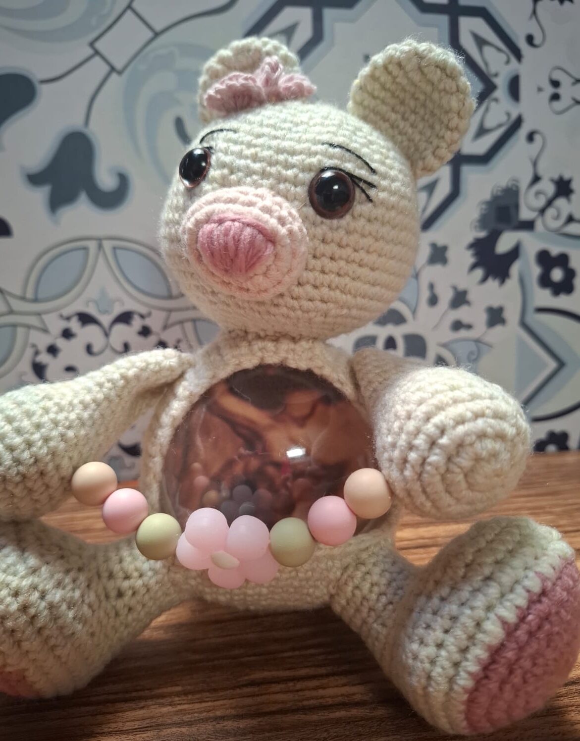 Crochet Glow-Heart Teddy Keepsake - Image 2