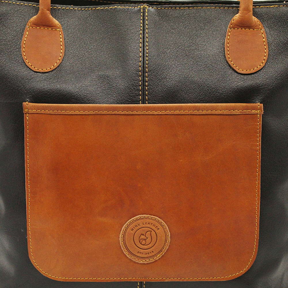 Leather Claudia Handbag - Image 12