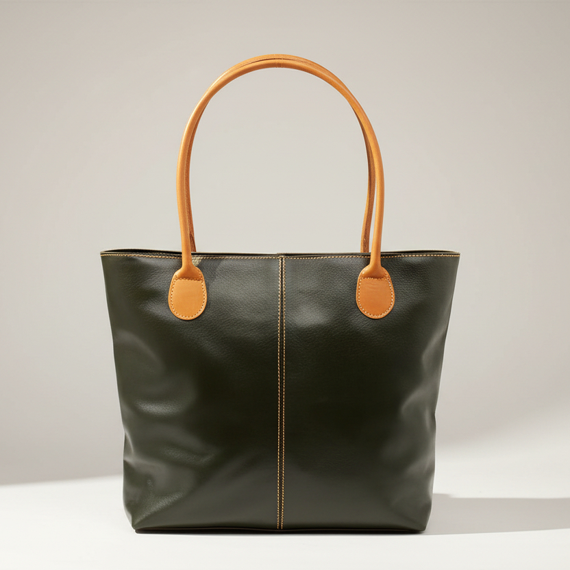 Leather Claudia Handbag - Image 13
