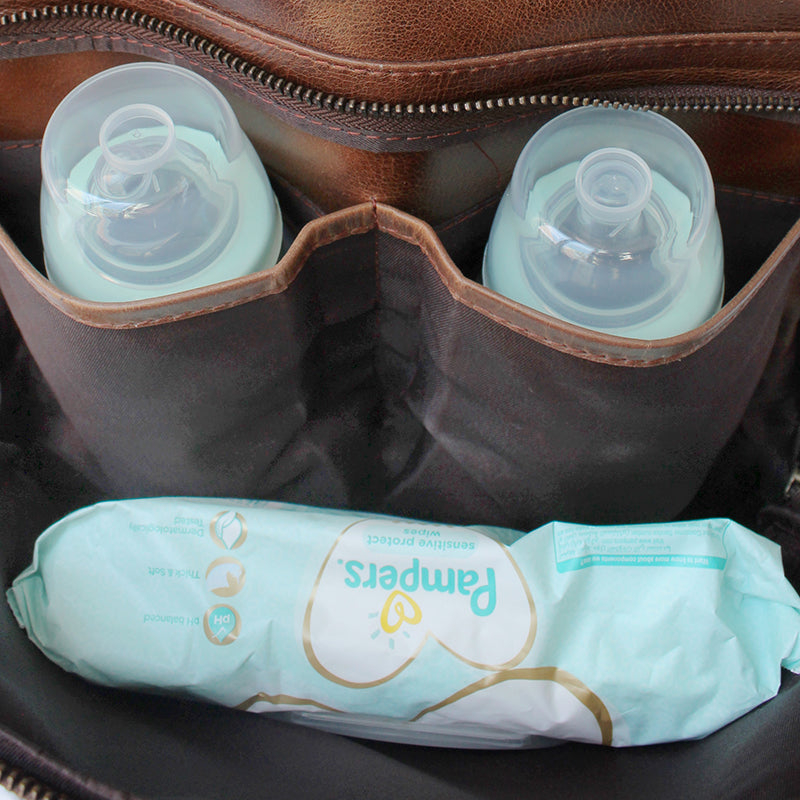 Amaliya Leather Nappy Bag - Image 19