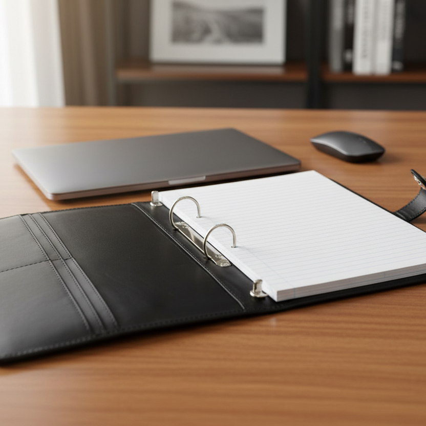 A4 Leather Business Folder - Image 11