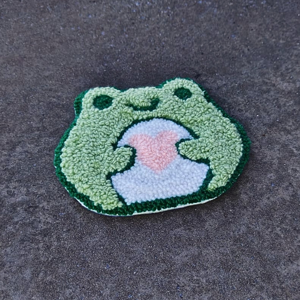Chibi Frog Mug Rug - Image 2