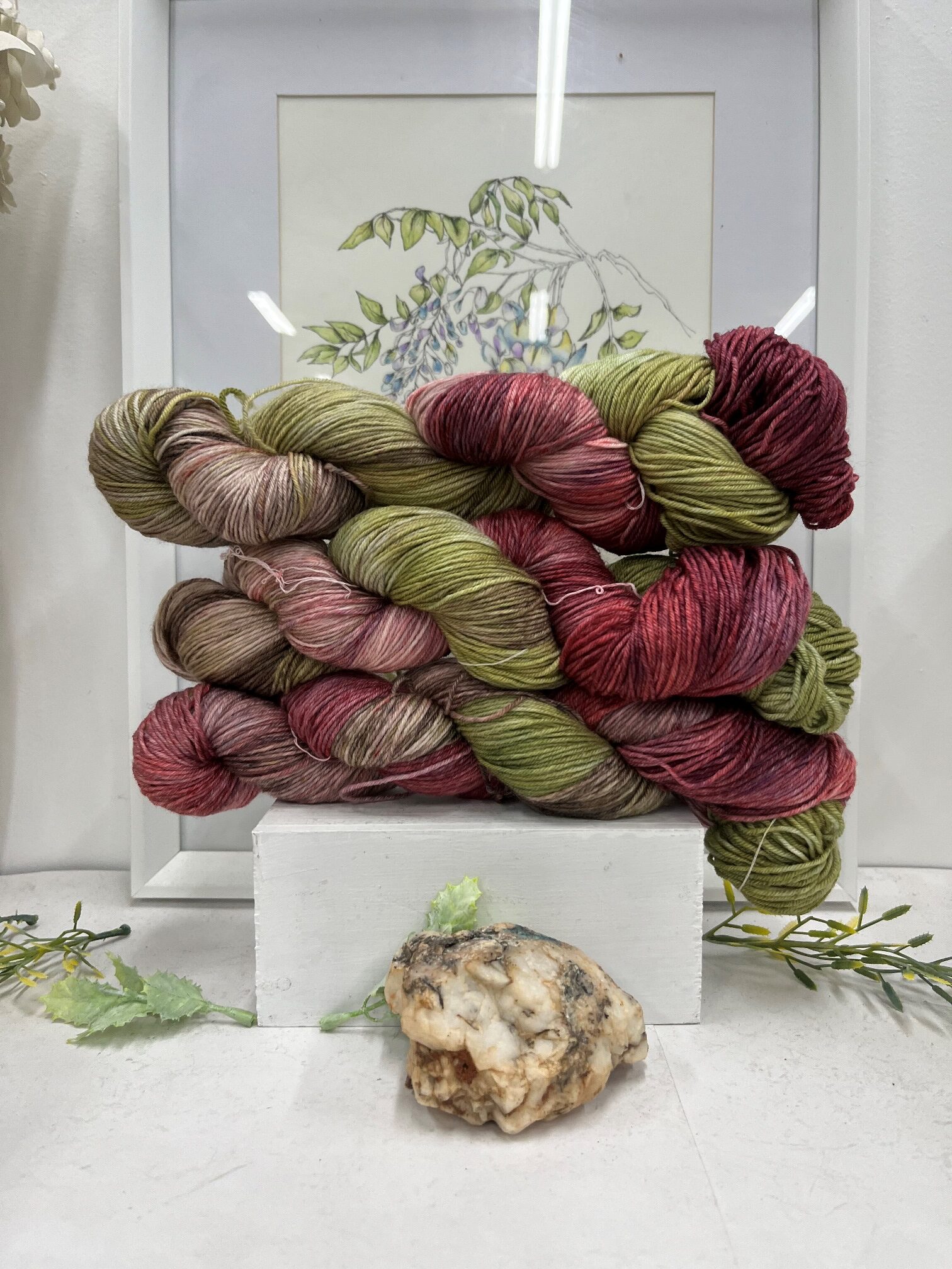 Merino Wool - Red Protea - Image 4