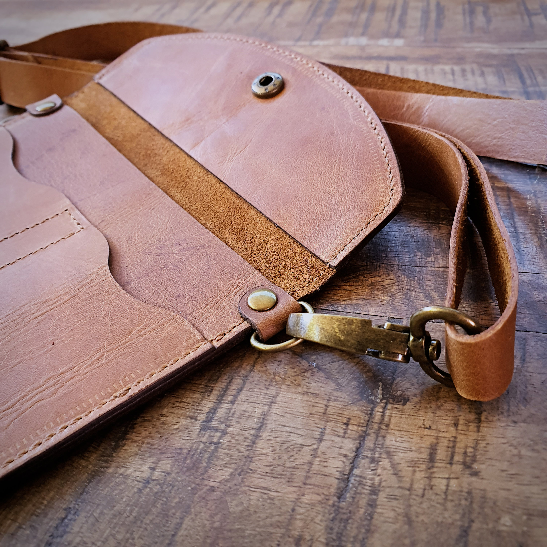 Personalised Leather Passport Sling Wallet - Image 3