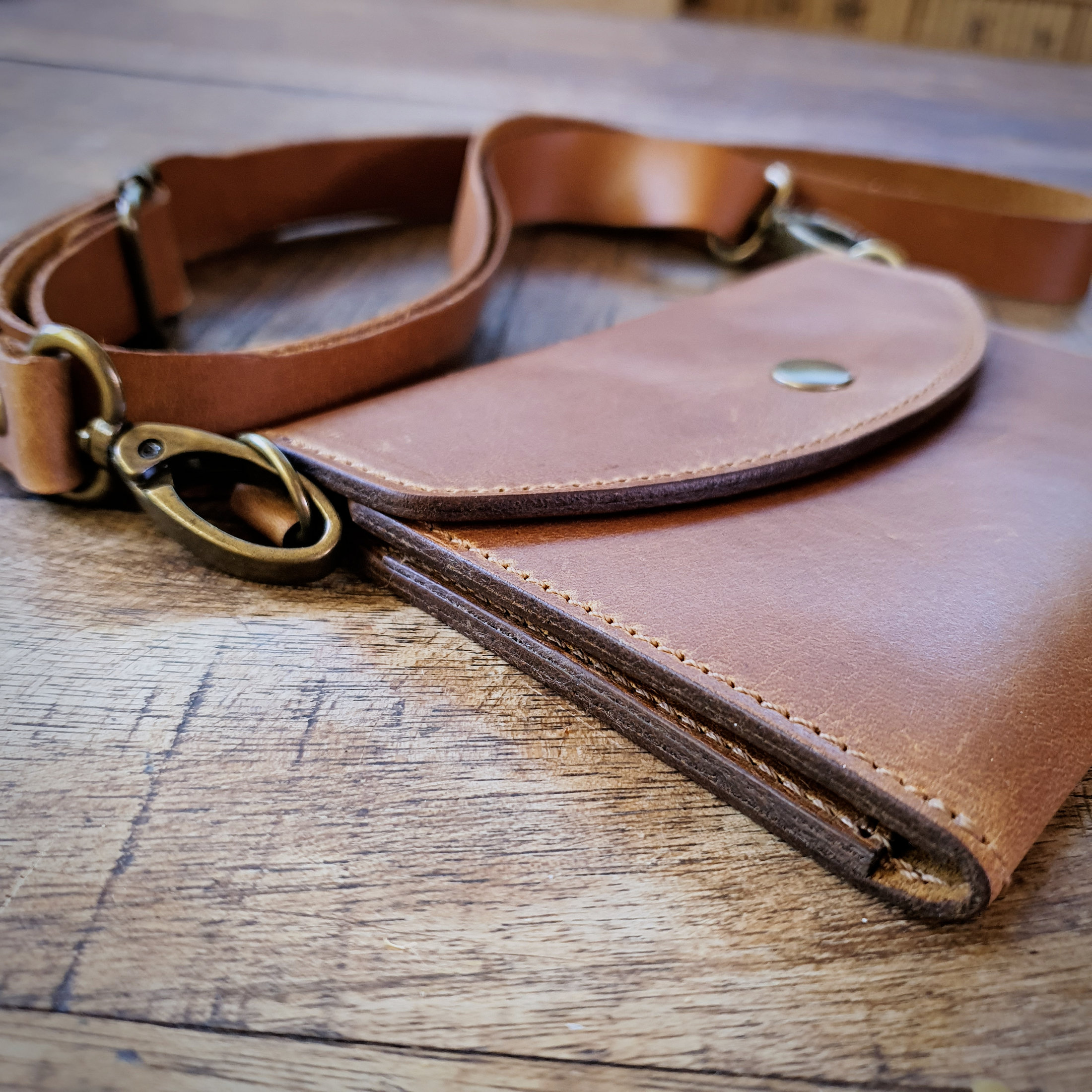 Personalised Leather Passport Sling Wallet - Image 4