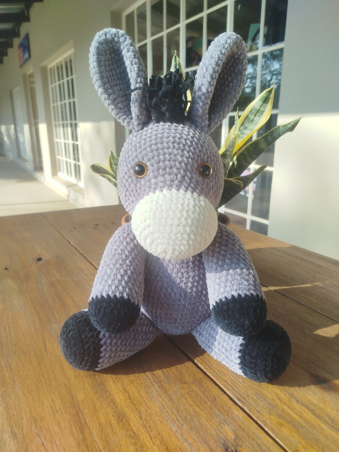 Handmade Plush Donkey - Moksi