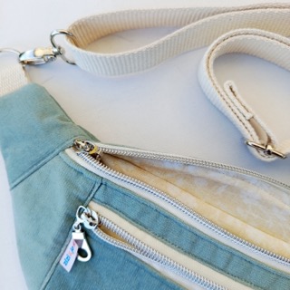 Sage Green Corduroy Moonbag - Image 2