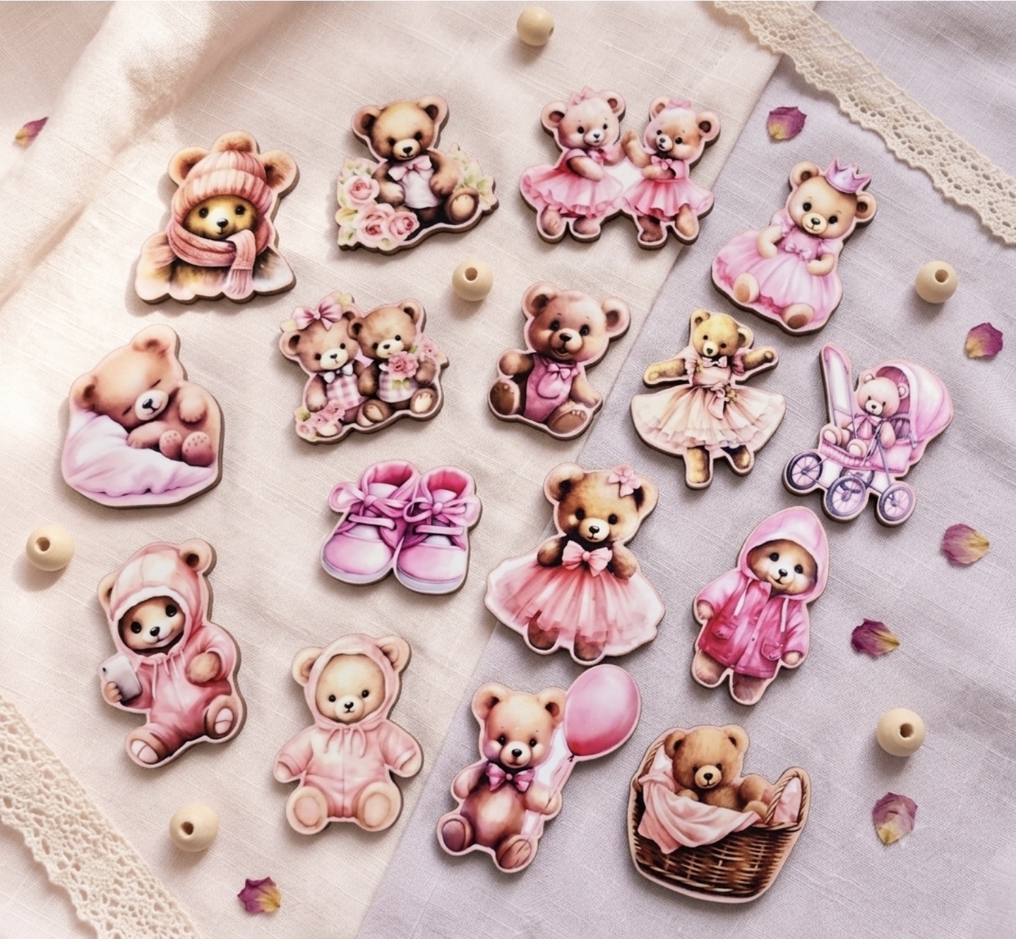 Miniature Wooden Character Sets - Image 3
