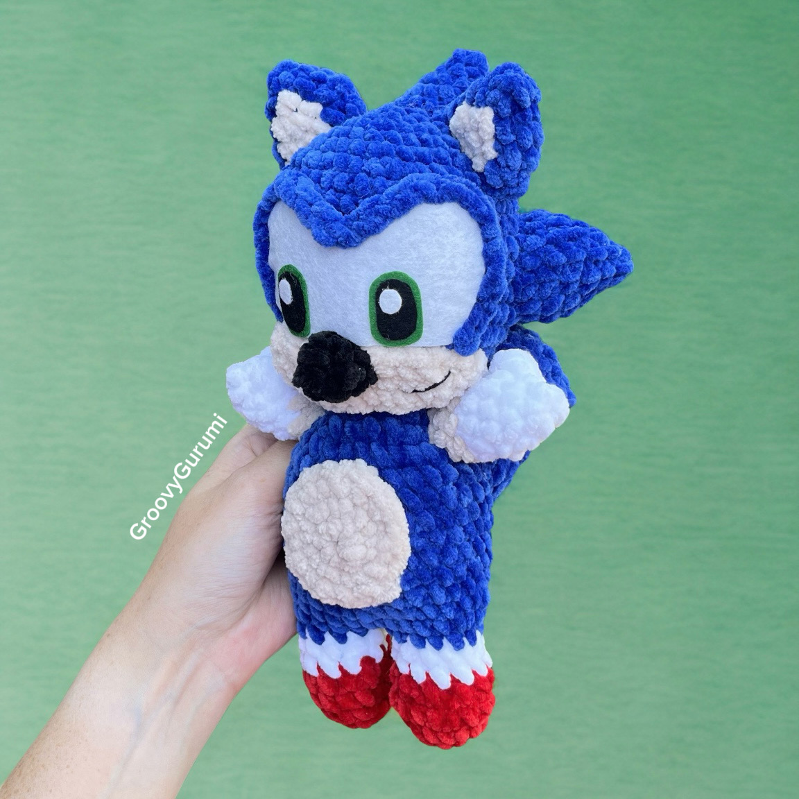 Crochet Blue Hedgehog - Image 3