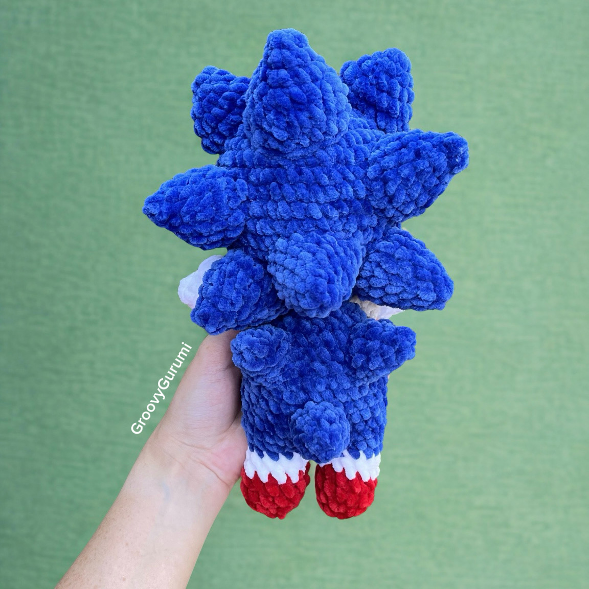 Crochet Blue Hedgehog - Image 2