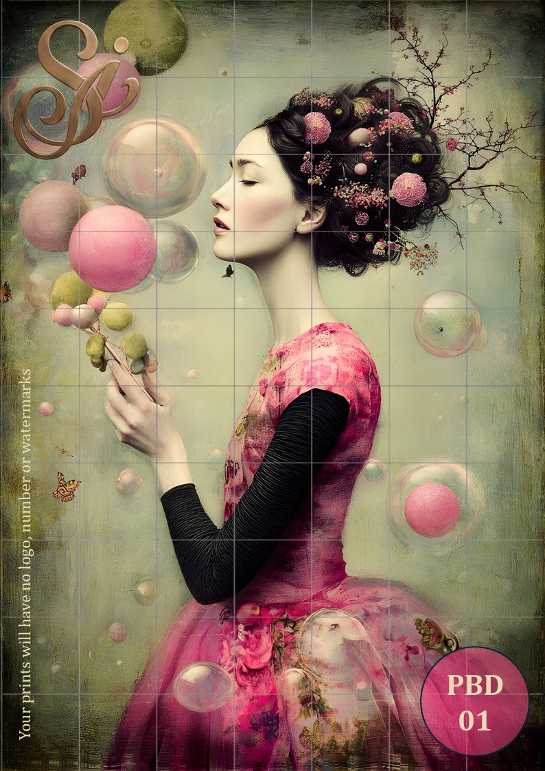 Pink Bubble Dreams Canvas Collection - Image 2