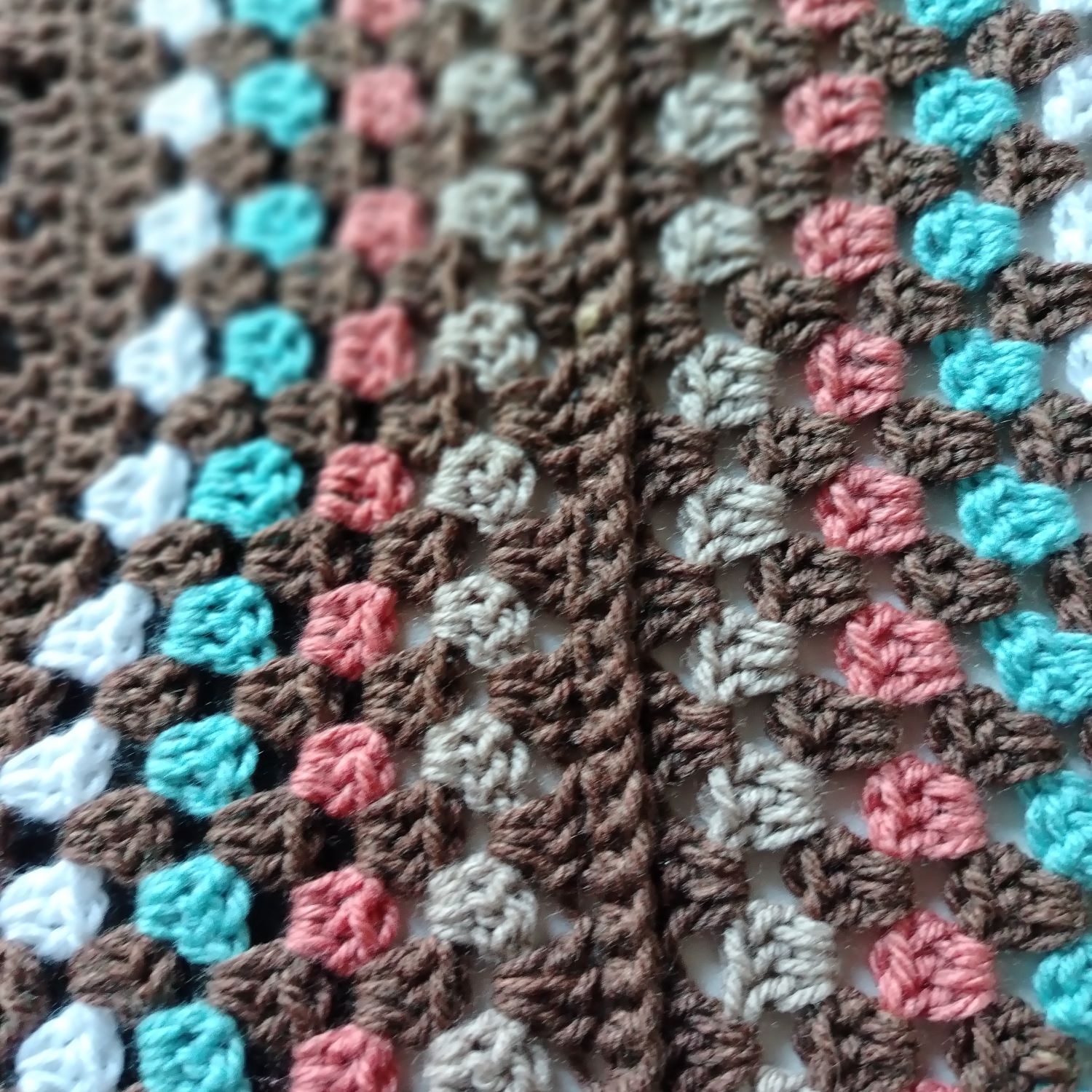 Crochet Multi-Colour Heirloom Throw - Image 4