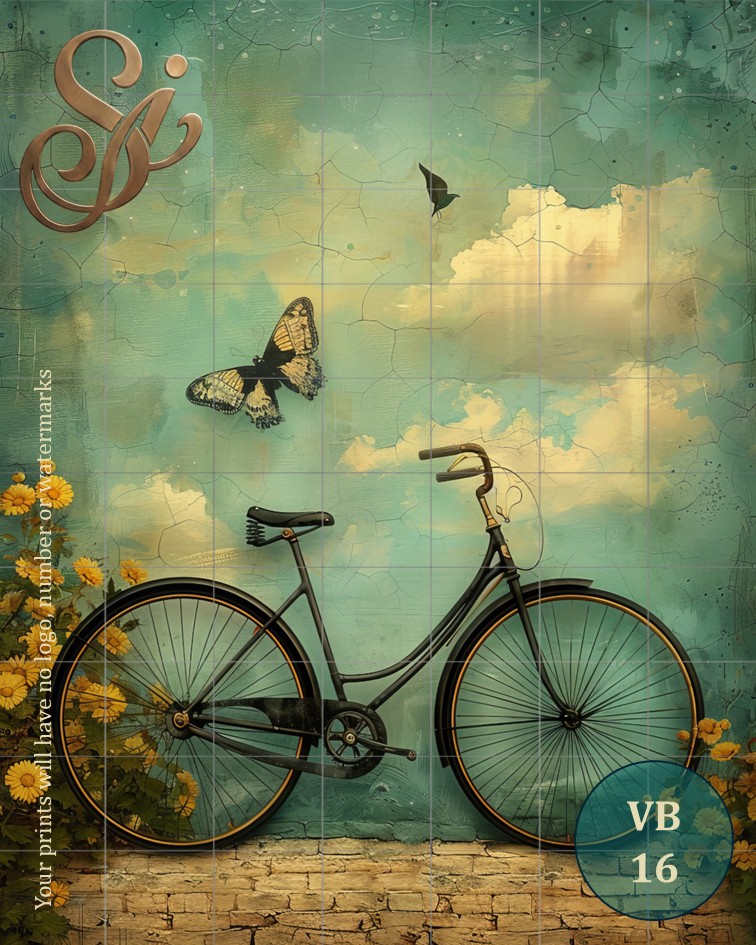 Vintage Bicycles Fibre Decoupage Sheets II - Image 10