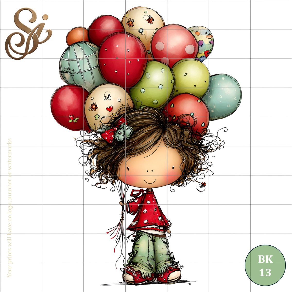 Balloon Kids Fibre Decoupage Sheets II - Image 7