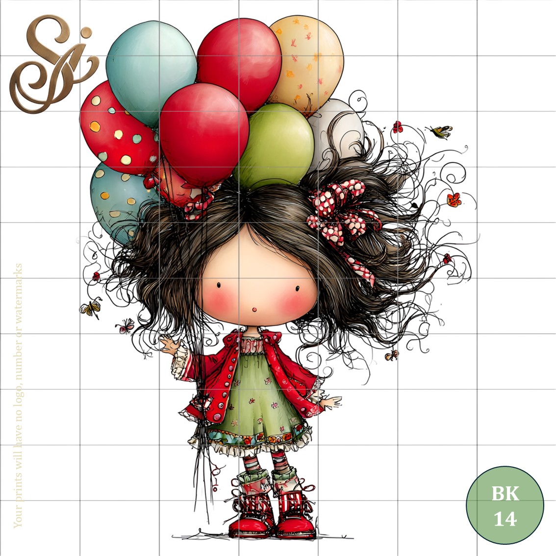 Balloon Kids Fibre Decoupage Sheets II - Image 8