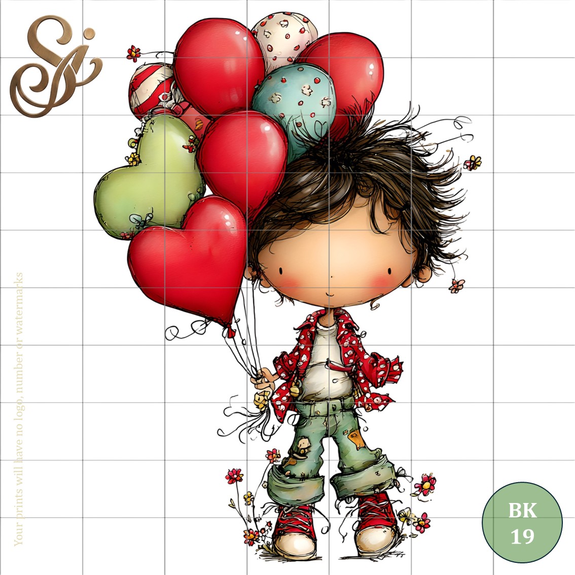 Balloon Kids Fibre Decoupage Sheets II - Image 13