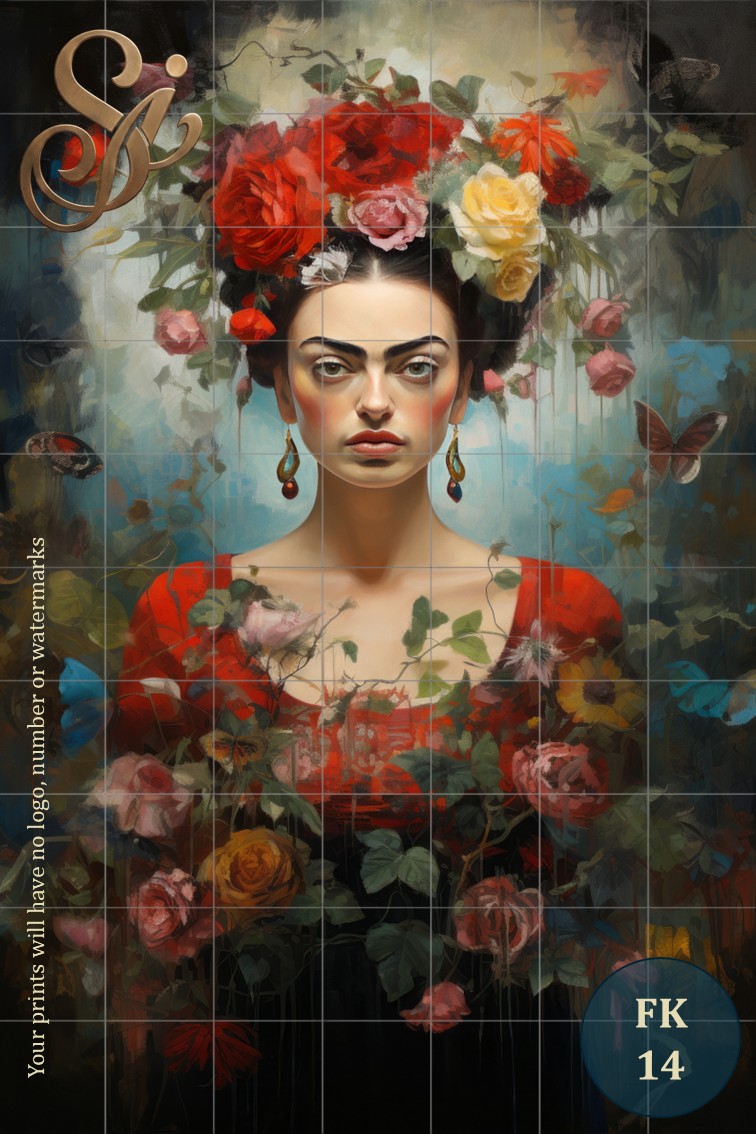 Frida Kahlo Fibre Decoupage Sheets II - Image 8